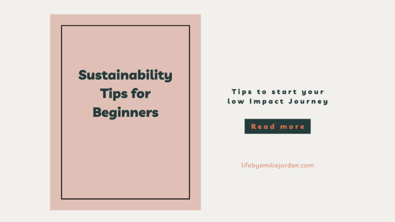 Sustainability Tips for Beginners